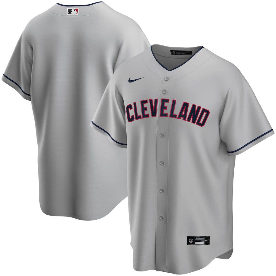 Mens Cleveland Indians Nike Gray Road Replica Team MLB Jerseys->colorado rockies->MLB Jersey